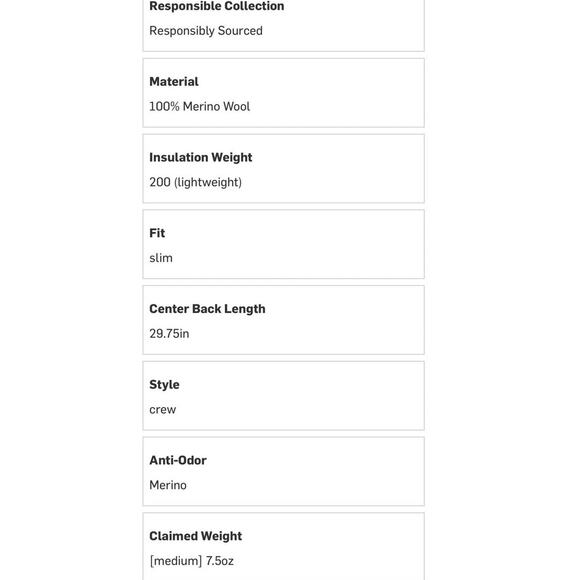 Icebreaker 100% Merino Wool 200 Oasis LS Crew Base Layer Top Mens Sz M NWT $105 - Picture 9 of 14